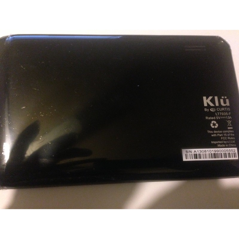 Klu 7-Inch Android Tablet, Capacitive Touch Screen, 1.2 GHz Processor