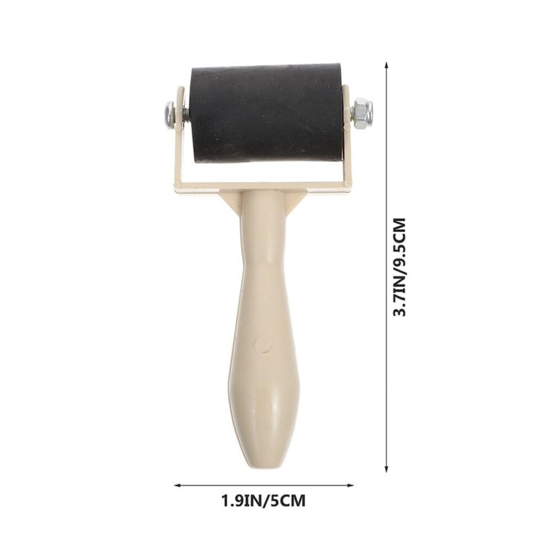 Mini Printmaking Ink Roller Rubber Brayer Rollers 3.73 Inch Hard