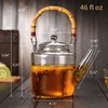 Glass Teapot with Removable Infuser and Lid, Stovetop Safe, Glas
