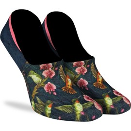 Good Luck Sock Women's Hummingbird No-Show Invisible Socks, Adult