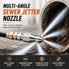 Sewer Jetter Nozzle for High-Pressure Washer – Stainless Steel Quick