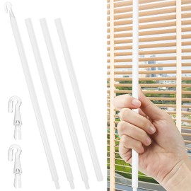 Cabilock Detachable Blind Rods Wand Vertical Replacement with Hook,46Blinds Handle Replacement Long Window Blind Opener Stick Tilt Rod