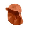 Sterntaler Unisex Peaked Cap Neck Basic Sun Hat, rust, 55