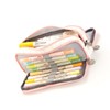 Large Capacity Pencil Case Multi Pocket Double Opening Cute Stationery