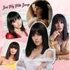 G&T Wig Black Bob Wig with Bangs 14inch Straight Bob