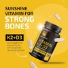 Vitamin D3 K2 5000 IU for Immune System, Strong Bones