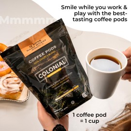 Soft Coffee Pods for Single Serve Brewers, 1 Cup Use, Dark Roast, Arabica Gourmet Blend, 3 Count (Pack of 18) Triple Pack