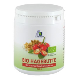 Organic Rosehip Powder - 100% Pure Rosehip Powder Ground from Pulp and Kernels from Controlled Organic Cultivation from EU Agriculture