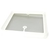 Heng's JRP1124R 14" White Radius Corner Screen Jensen Roof Vent