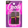 Goody Styling Hair Bobby Pins - 100 Count, Black -