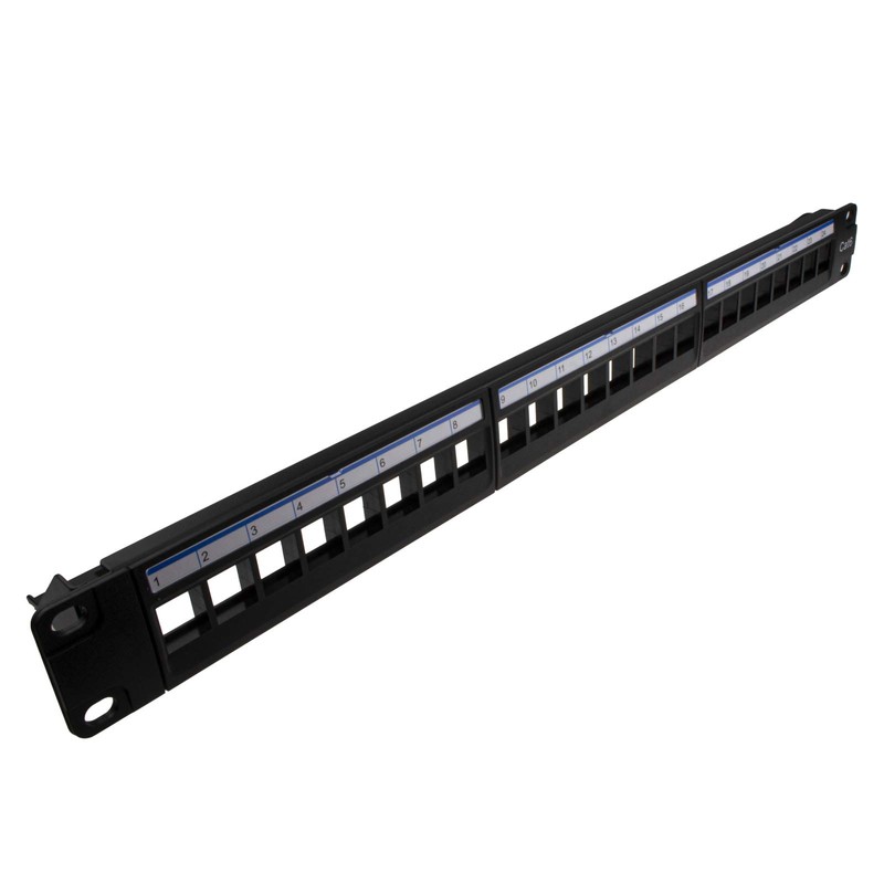 kenable 24 Port Patch Panel Load Bar Empty Rack for