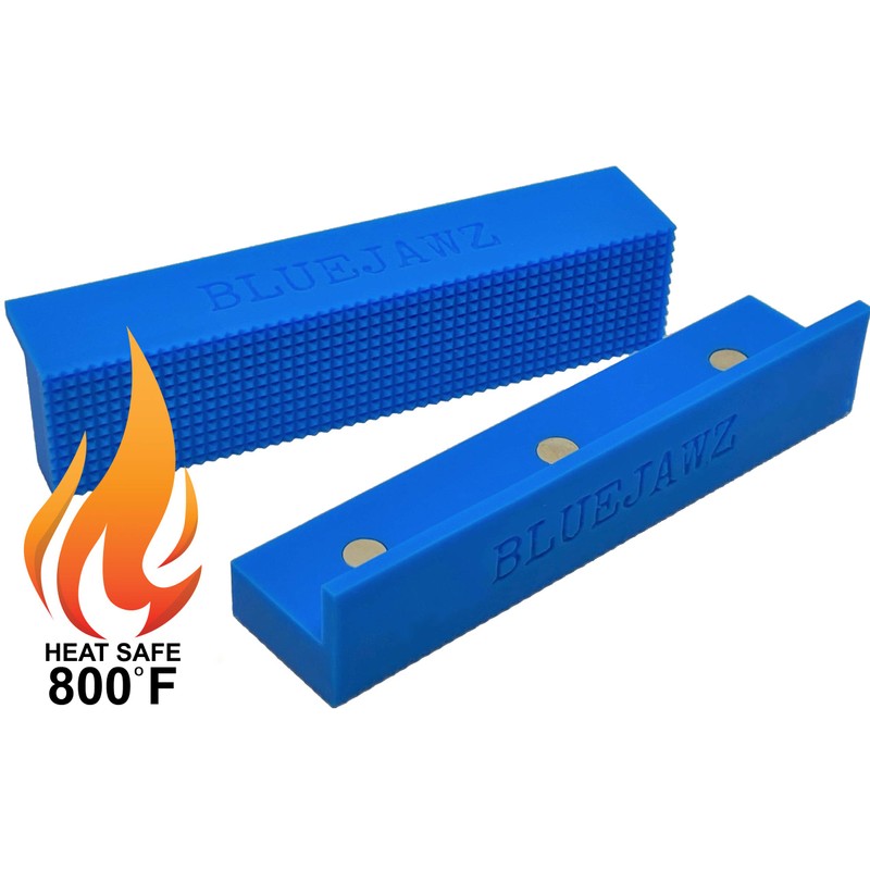 High Temperature Vise Soft Jaws (GROOVED) Multi-Purpose, Flexible, Part Forming