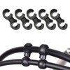 Saipe 10 Pcs Bike Cable Clasps Bicycle Rotatable S-Hook Clips