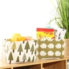 ZEACCT 4 Pack Storage Baskets small,Foldable Mini Square Storage Bins