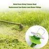CHEOTIME 5pcs Cordless Electric String Trimmers Metal Blade, Weed Eater
