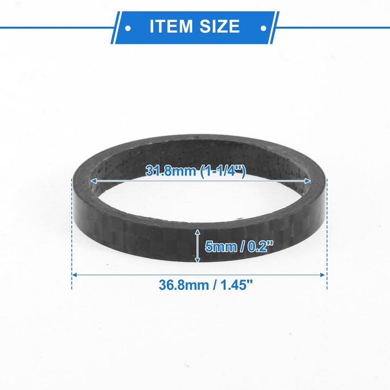 HEROFFIX Bicycle Headset Spacers 5mm Bike Handlebar Stem Spacers 31.8mm
