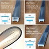DGLILUAN 16.4FT Recessed Flexible LED Diffuser Channel, Silicone Black Bendable