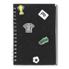 Juventus - Notebook con Patch, Quaderno a Quadretti, Prodotto Ufficiale