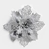 Mobuy Poinsettia Christmas Decorations Christmas Flowers Glitter Christmas Tree Decorations
