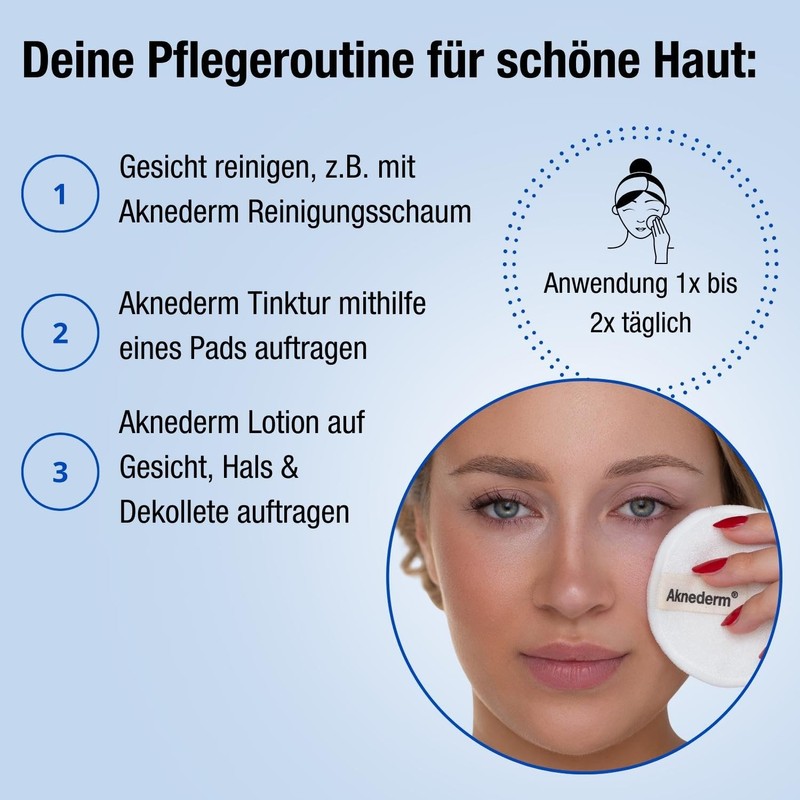 Aknederm Mattifying Face Lotion Against Pimples & Acne 2 x