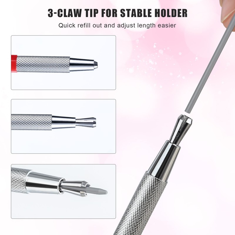 Mechanical Carpenter Pencil Set, 1pc Pencil and 12pcs 2B Pencils
