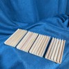SUTIMSHE Natural Wood Domino Racks, Domino Tiles Holders,Domino Trays Set