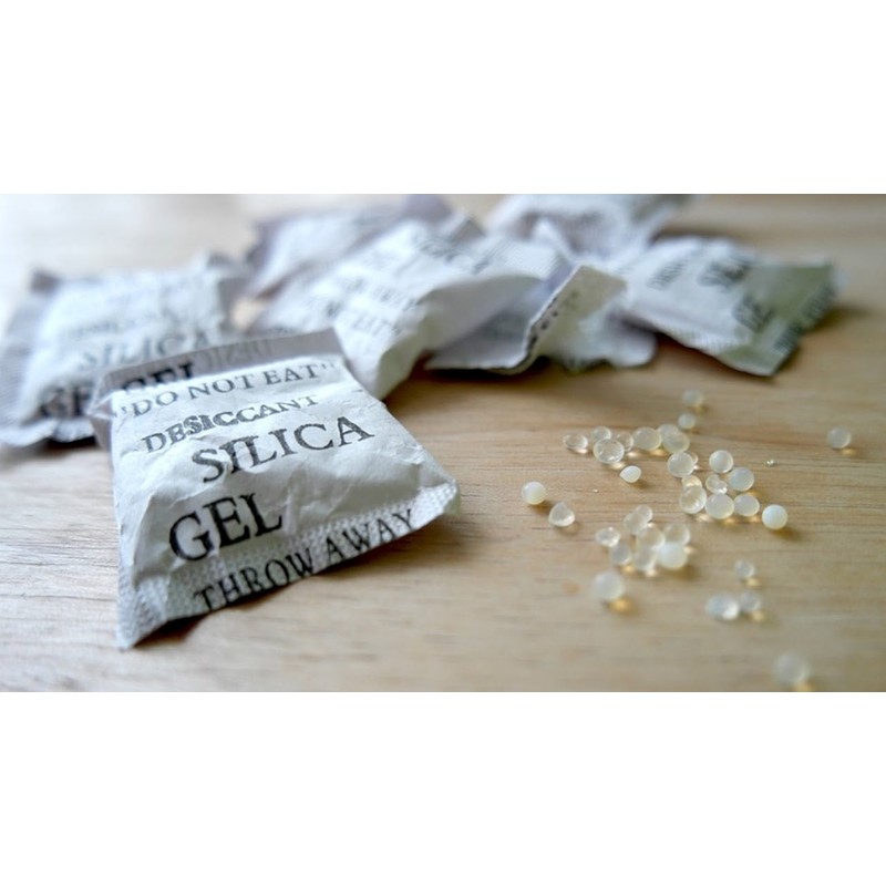 20 x 10 gr. E-Cron Silica Gel Tyvek Packets. Pure,