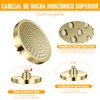 AUTOWT Cabezal De Ducha, Cabezal De Ducha Fijo De Lujo