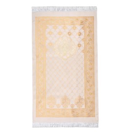 Muslim Prayer Rug and Beads with Portable Bag, Muslim Gifts for Women Men, Janamaz, Sajadah, Soft Mat Islam Gifts Set, Turkish Sajadah for Ramadan, Eid, Hajj, Travel, Pray