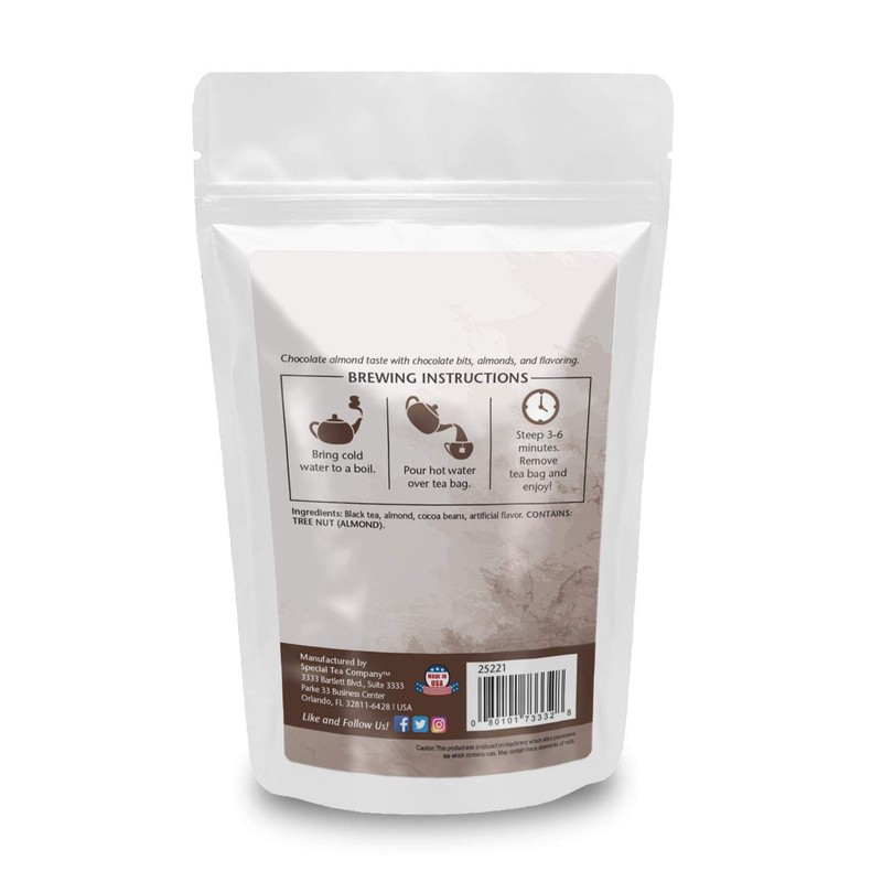 Chocolate Almond Black Tea Pyramid 15 Sachets
