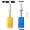 2 Piece Ceramic Nail Drill Set, Electric Nail Drill Bits