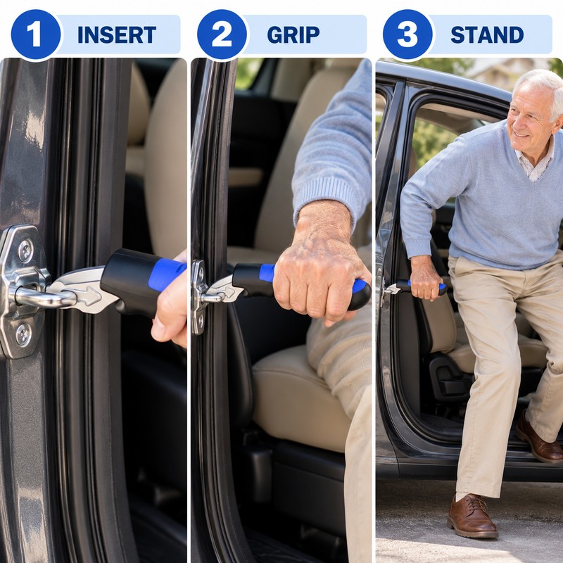 Elderly Car Door Assist Handle for Easy Vehicle Entry and