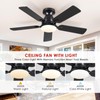 Mpayel Ceiling Fans with Lights- 46" Low Profile Indoor Ceiling