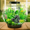 QUOZUO Fish Tank Accessories Artificial Plants, 9pcs Green Aquarium Decorations