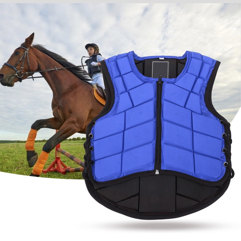 Kids Equestrian Vest Foam Padded Safety Horse Riding Protective Gear