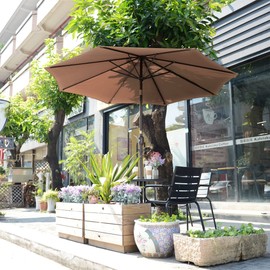 Villacera 785321WAX Outdoor Patio Umbrella, Brown