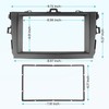 NuIth Double DIN Radio Installation Dash Kit W/Radio Wire Harness