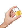 Diyife Brass Padlock 40 mm, Pack of 2, 6 Keys,