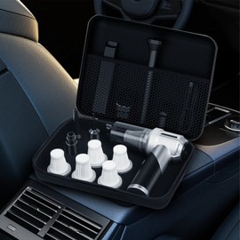 Handheld Vacuum Cleaner, Cordless, Stainless Steel and Black