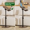 promitop TV Tray Side Table for Couch - 360° Swivel