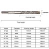 flintronic SDS-Plus Drill Bit Set, 9PCS (5mm~16mm) Cross Drill Bits,