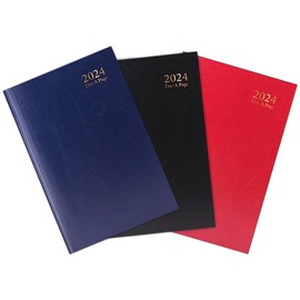 HiFEN® 2024 Diary A4 A5 Day A Page Desk Diary with Hardback Full Year Academic Planner For School, College or University Term Journal (Assorted)