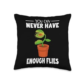 Venus Fly Trap Plants Live Seeds Terrarium Venus Fly Trap Throw Pillow