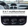 3 in 1 Car Triple Gauge Kit Multifunctional Mechanical Voltmeter
