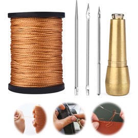 EsiFare Nylon Thread for Sewing Leather Craft Hand Sewing Needles Sewing Thread Kit Leather Tool Set Sewing Tools Leather Tools Sewing Thick Thread Sewing Machine Thread Shoes Leather DIY Sewing Kit