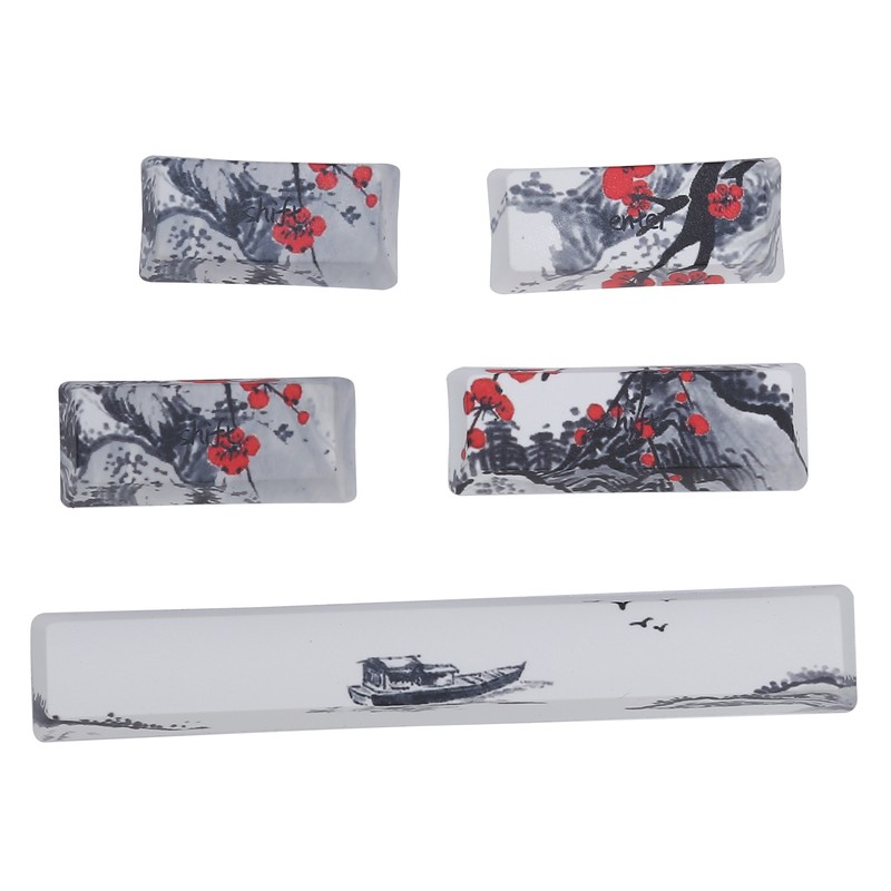 Keycaps PBT 5Sided Sublimation 71 Keys Keyboard Caps for Mechanical