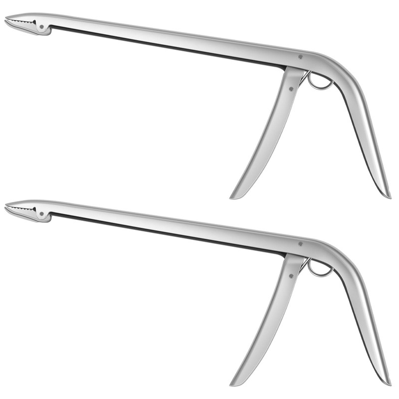 Fxvhojq 2Pcs Fishing Hook Remover Stainless Steel Fish Hook Remover