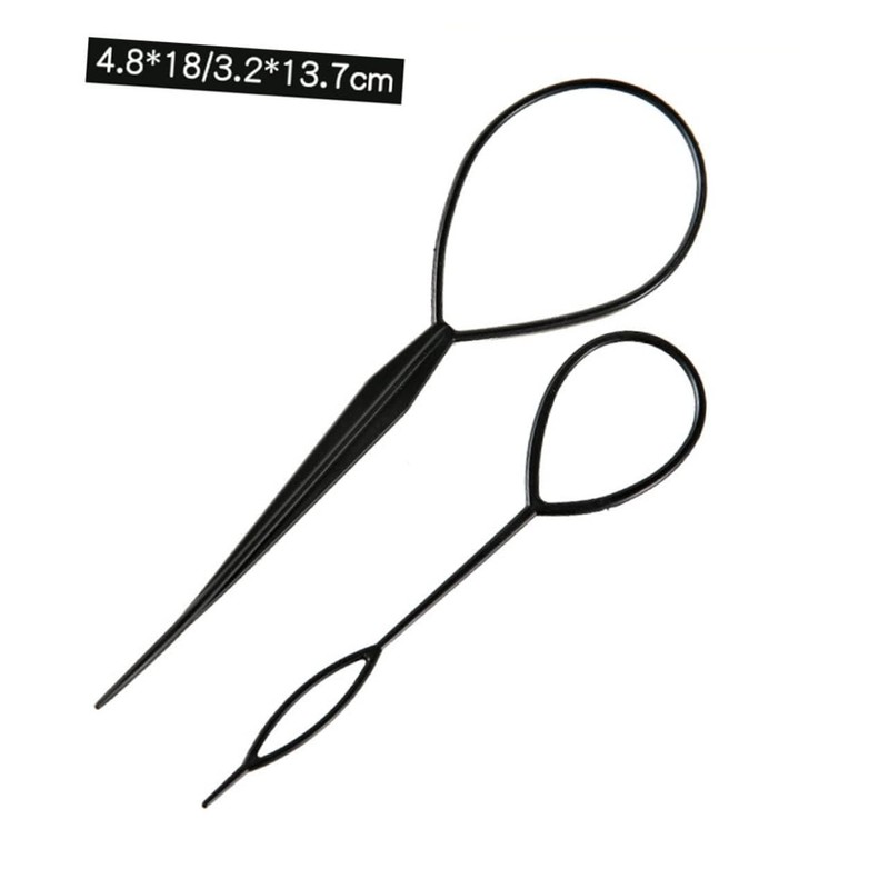 FOMIYES 20pairs Hair Curler Tool Plastic Tails Braid Ponytail Styling