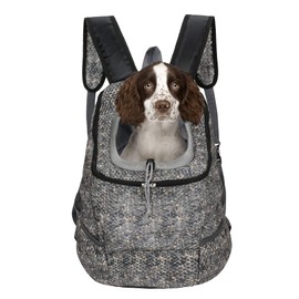 Mile High Life | Hiking Outdoor Pet Carrier Backpack | Kitty Puppy Cat Carrier | Dog Carrier for Small Dogs | Dog Backpack w Breathable Mesh with Soft Padding(Camouflage Brown, Small (Pack of 1))