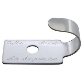 United Pacific 23003 Dash Switch Cover, Switch Guard, Air Suspension, Stainless, for Peterbilt 379